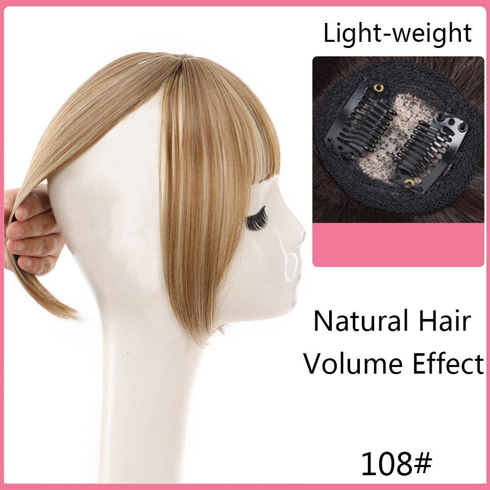 LUPU Kunsthaar-Pony für Damen, 3D-Pony, Clip-in-Haarverlängerung, hitzebeständige Haarteile, Zubehör, künstliches Haar 30CM