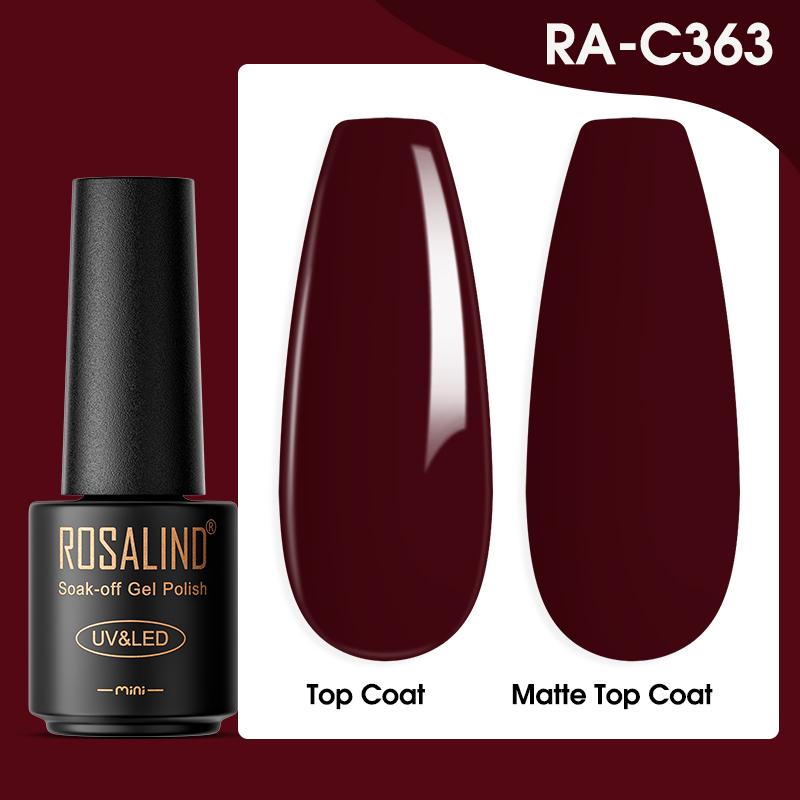 ROSALIND 7ML Gel Nagellack Nails Art Alles für Maniküre Gel UV Nagellack Lack C363