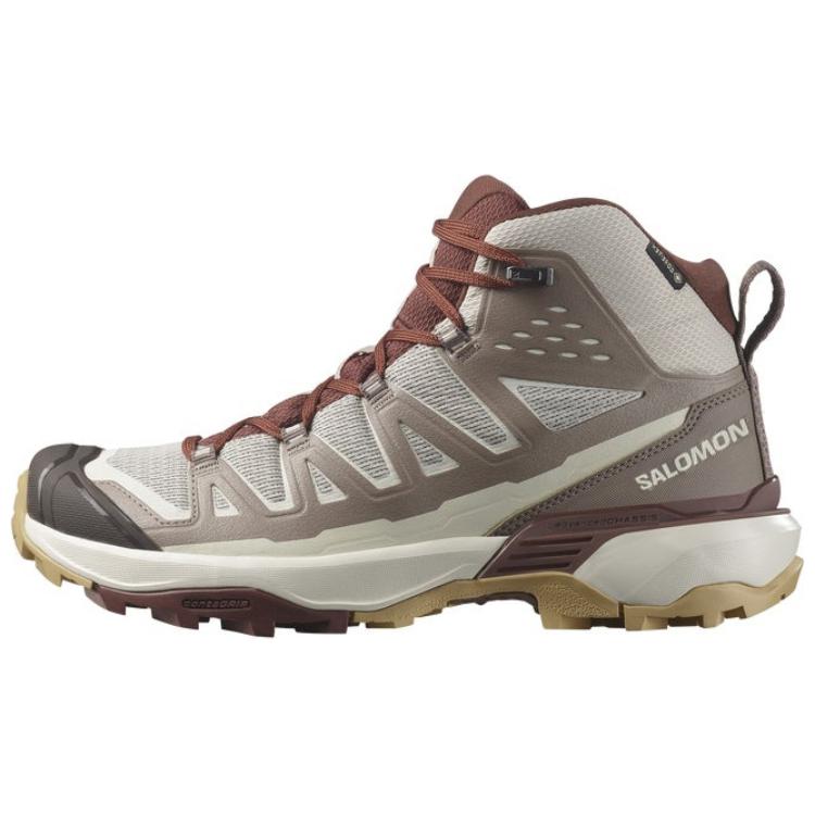 Salomon X Ultra 360 Edge Mid GTX Modische Bequeme Rutschfeste Abriebfeste High-Top Wanderschuhe Damen Wanderschuhe Grau L47698600 40