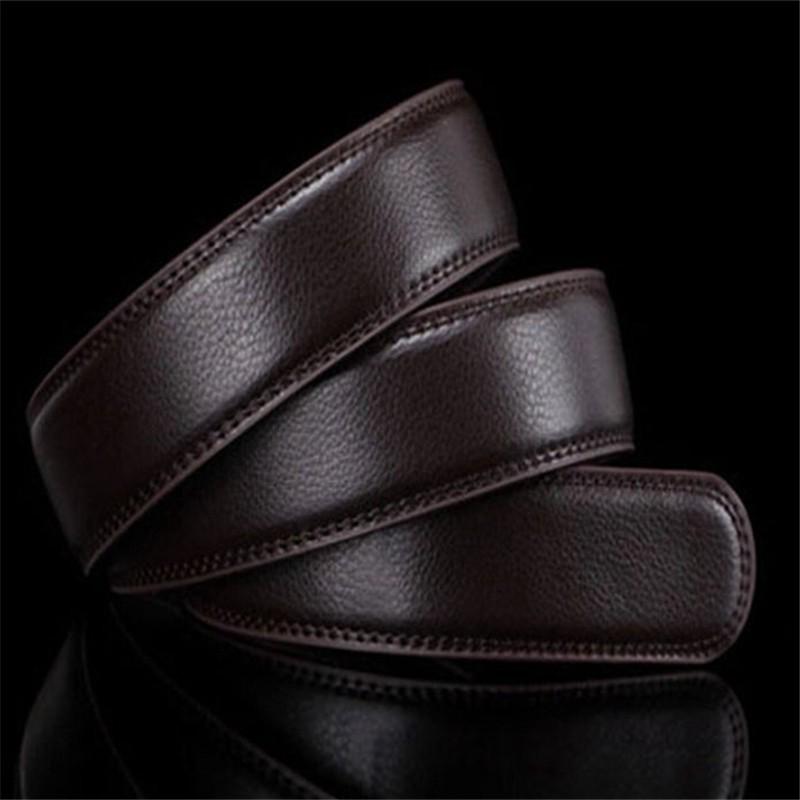 Keine Schnalle Echtes PU-Leder Automatischer Gürtel Körpergurt Ohne Schnalle Gürtel Männer Gute Qualität Männliche Gürtel 120CM