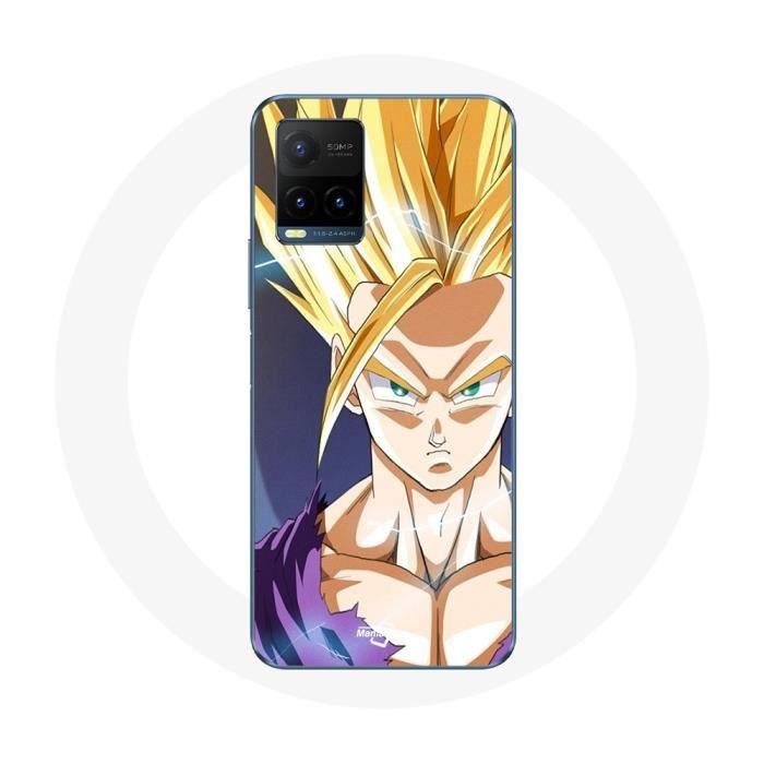 Coque pour Vivo Y21s 2021 / Y21 2021 Dragon Ball Manga Anime Sangoku Visage énervé