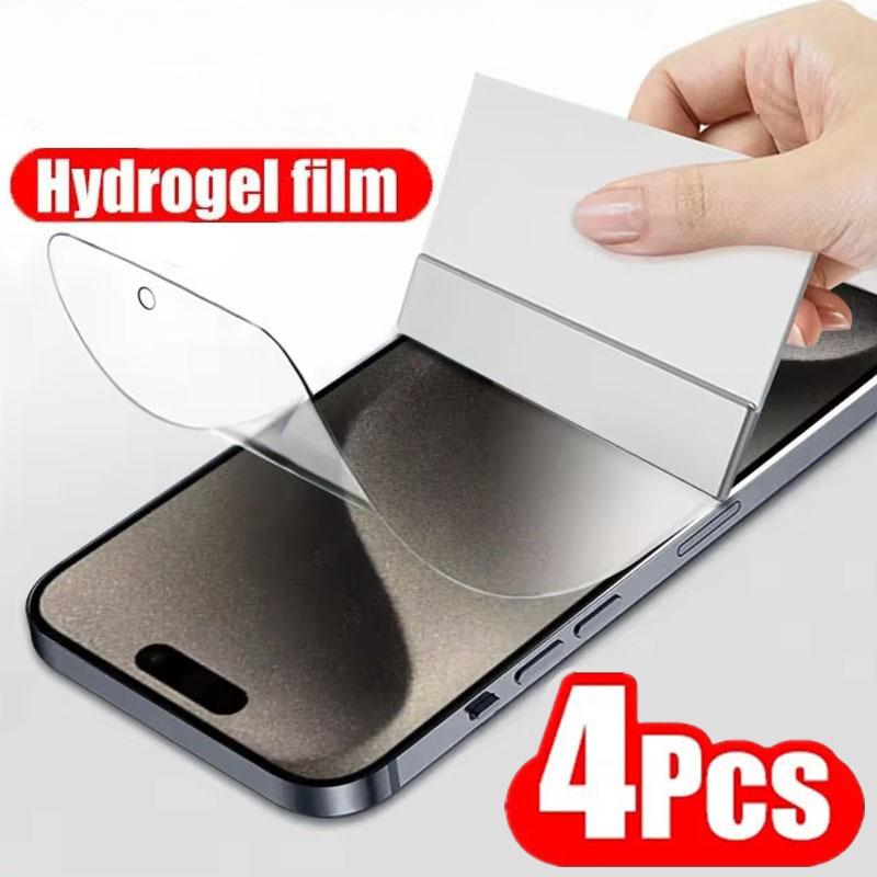 Hydrogel-Vollschutzfolie für iPhone 14 11 12 13 Pro Max 7 8 14 Plus Displayschutzfolie für iPhone 13 12 Mini 15 X XR XS MAX iPhone 15 plus reinfarbig