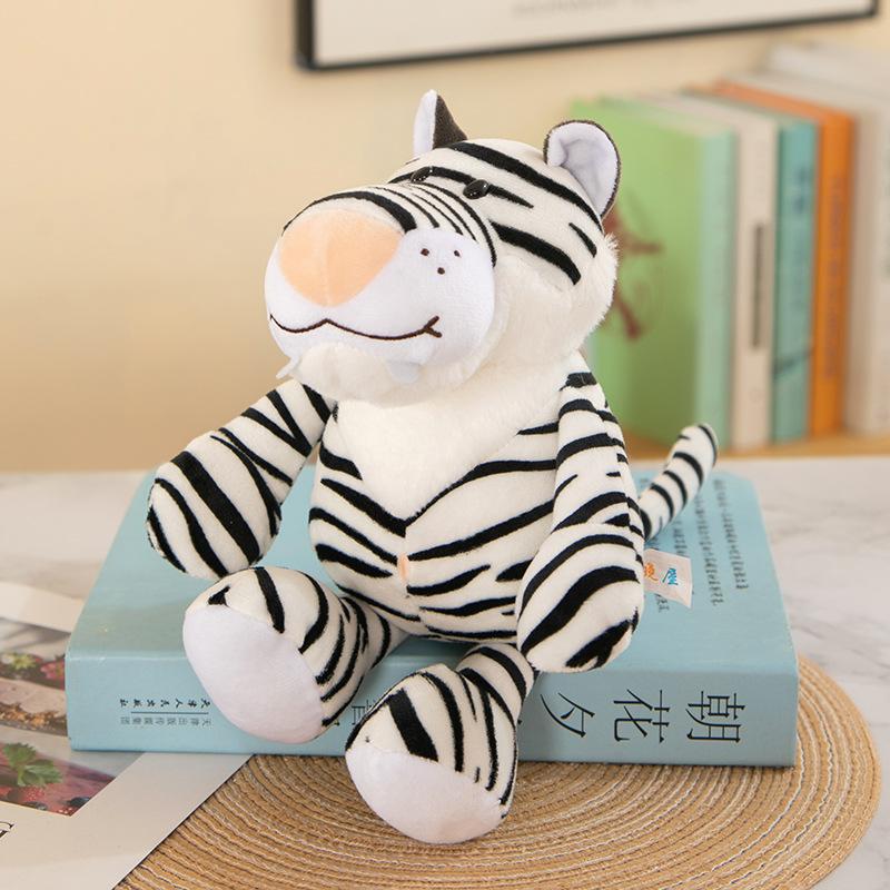 Gefüllte Plüschtiere Spielzeug Weiche Puppen Dschungel Löwe Elefant Tiger Hund Fuchs Affe Hirsch Kinder Geschenk Kawaii Baby Kinder Hobbie Spielzeug 25cm