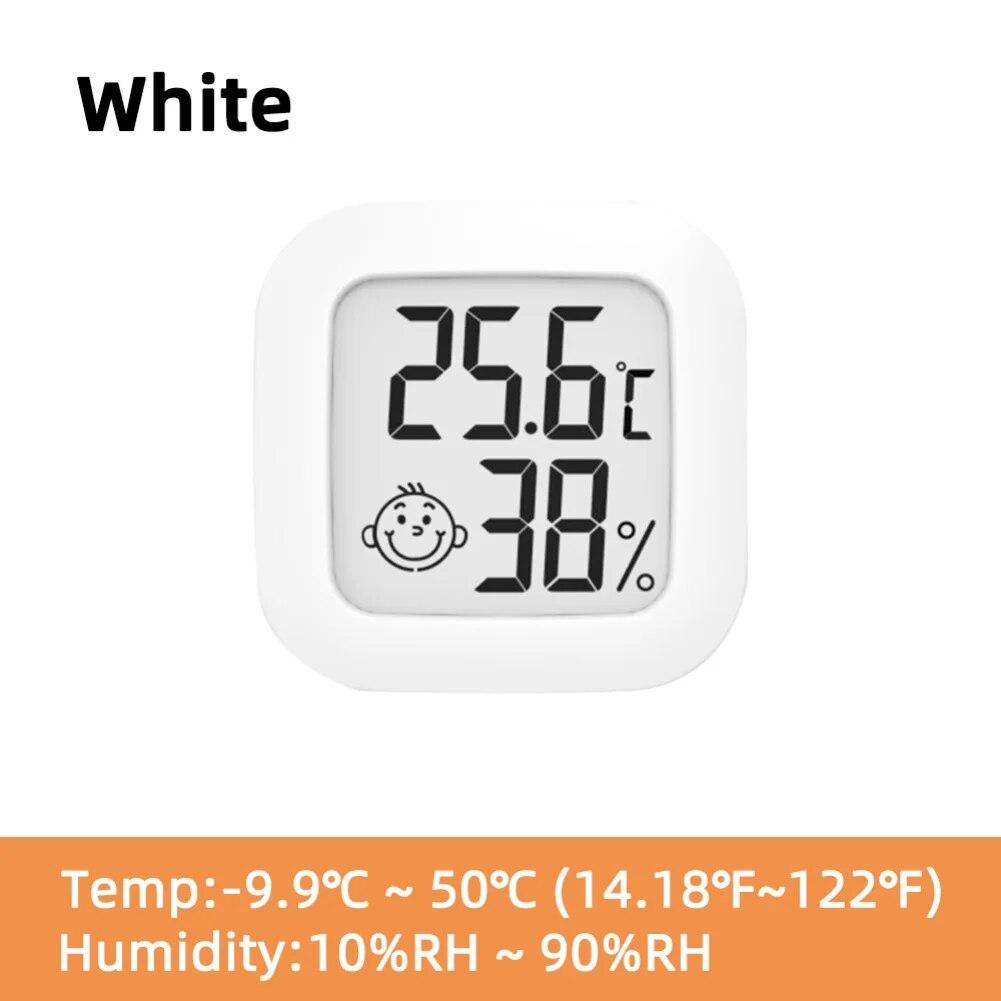 LCD Digital Thermometer Hygrometer Indoor Zimmer Elektronische Temperatur Feuchtigkeit Meter Sensor Gauge Wetterstation Für Zuhause weiß