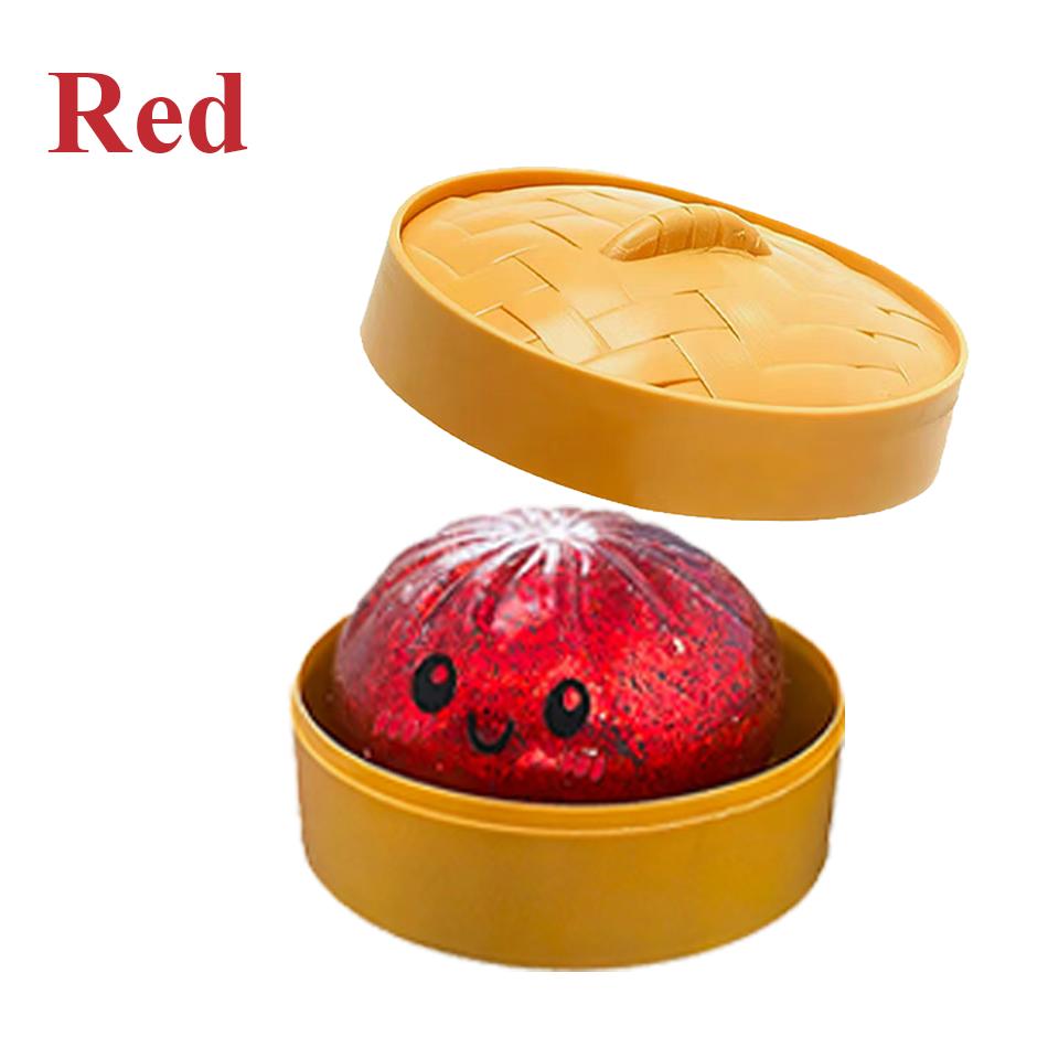 Glitzer Knödel, Glitzer Knödel Squishy Box Knödel Squishy Angstlinderung Fidget Weich Kneten Dekompression Teig rot