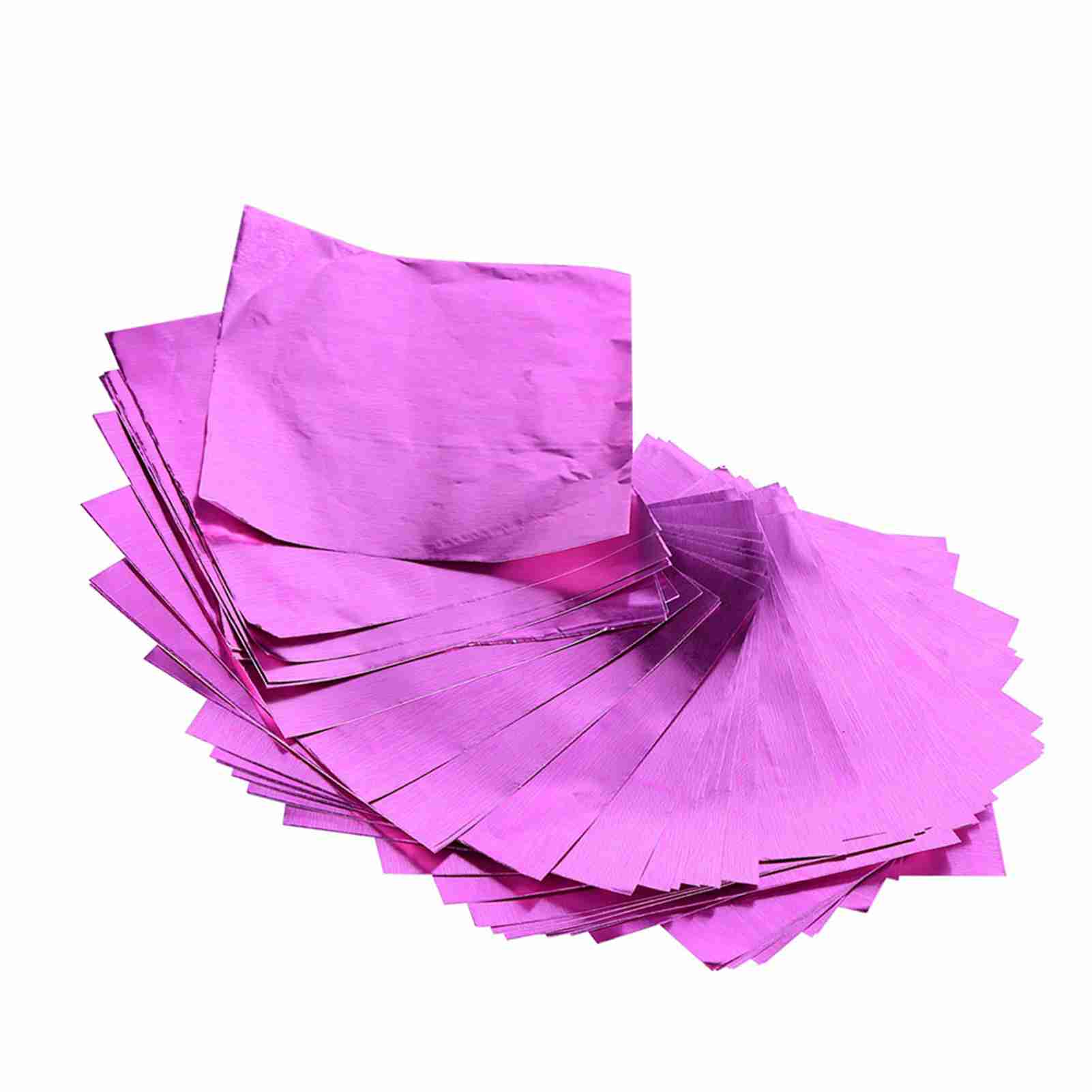 100 Teile/los Platz Süßigkeiten Machen Süßigkeiten Schokolade Lolly Folie Wrapper Blatt 3  X 3  Fuchsia