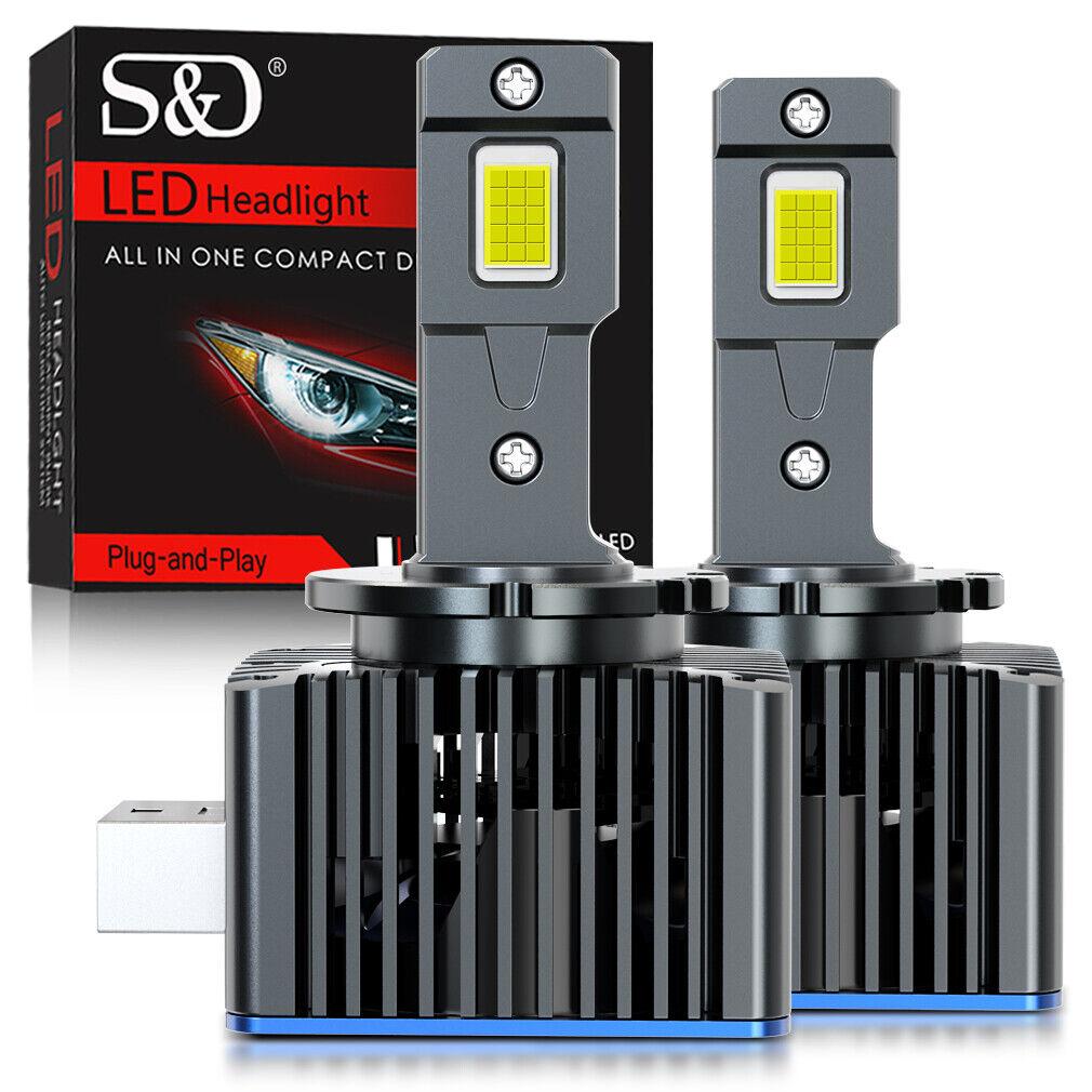 2Pcs 50000Lm D3S LED Scheinwerfer Lampen D1S D2S D4S D8S D1R D2R D3R D4R D8R Turbo LED CSP Lichter Für BMW Benz Volvo Lampe Canbus 100W Scheinwerfer D1S/D1R