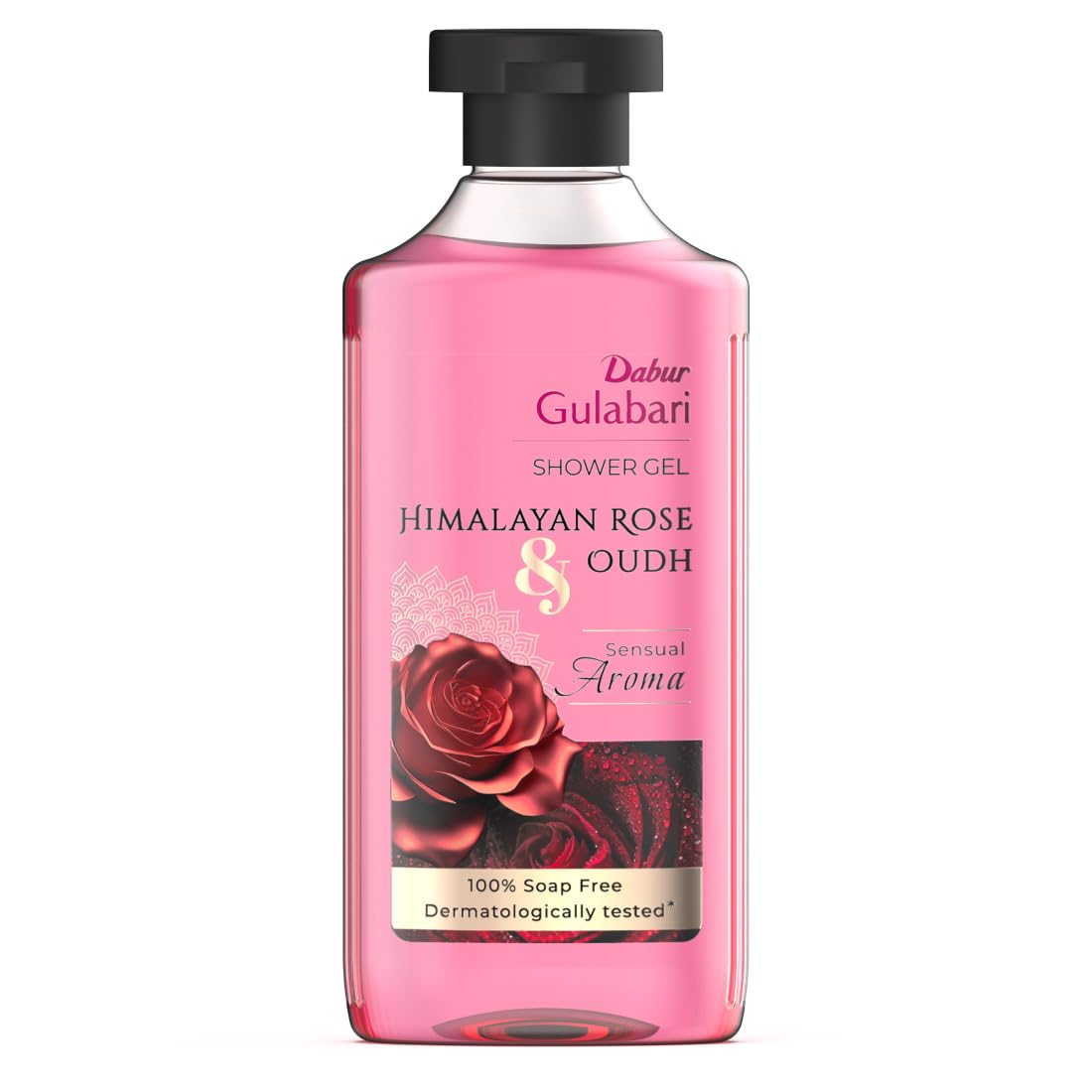 Dabur Gulabari Himalaya-Rose & Oud Duschgel 250ml | Sinnliches Aroma | Luxuriöses Duschgel | Strahlender Rosenglanz | Seifenfrei & Parabenfrei pink