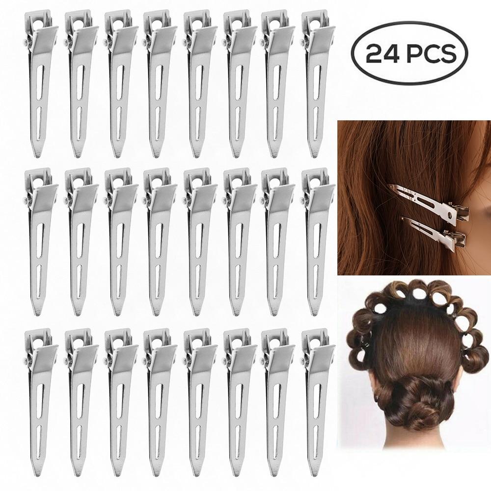24 Stücke Professionelle Damen Salon Feste haare Keine Biegung haar Pin Curl Haarspange Make-Up Keine Falte Haarspange Friseur Styling Werkzeug 24pcs-3.5cm