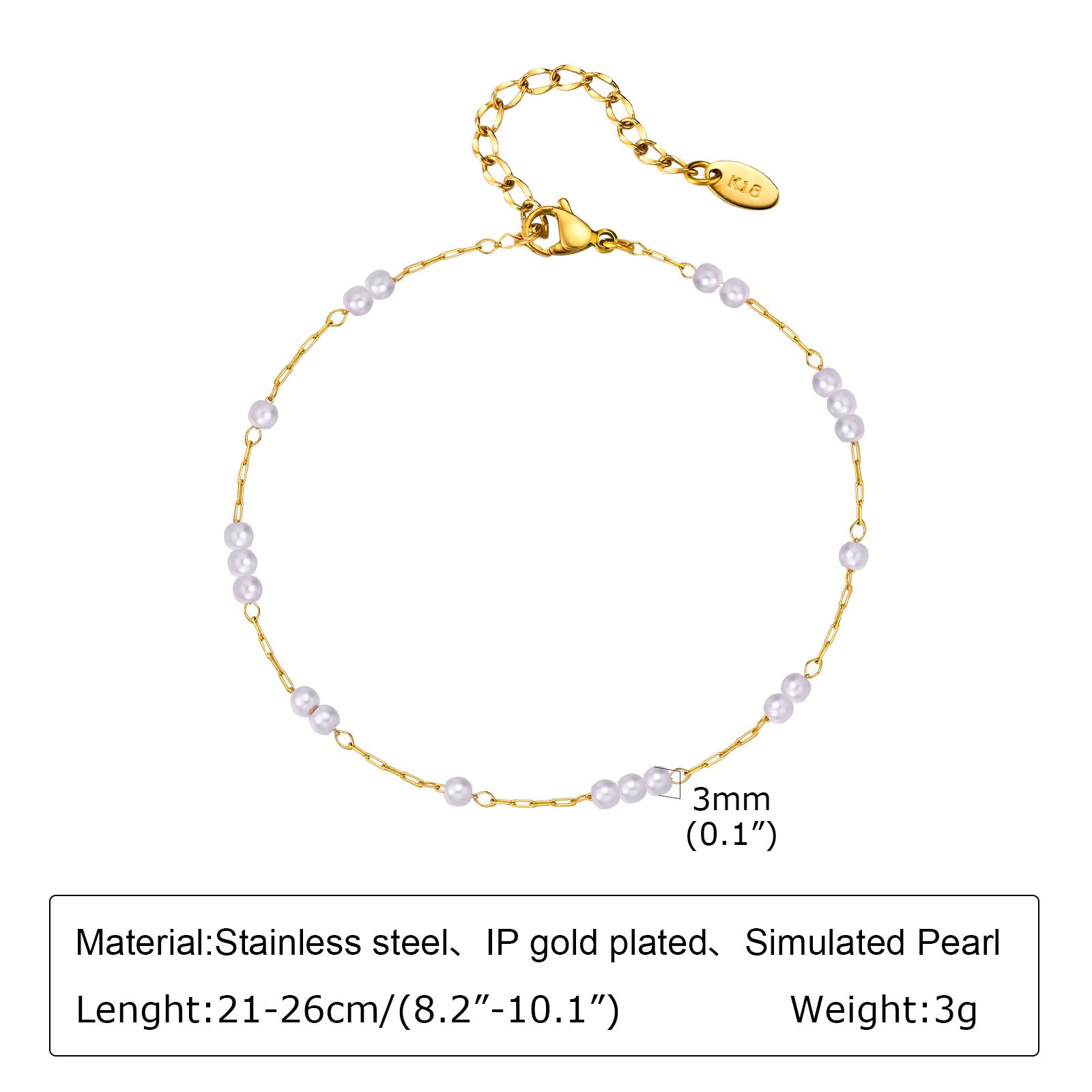 Edelstahl Glücksbringer Böser Blick Fußkettchen Armband für Damen, Blaue Augen Perlenkette Fußkettchen Sommer Strand Glücksbringer Geschenk