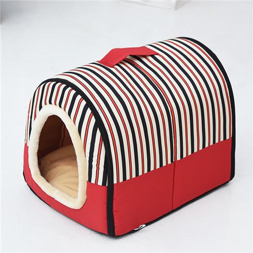 Hundebett Winter Warme Hundehütte Für Haustier Welpennest Katzenschlafsack cama para cachorro Haus für katzen Hundehütte Bett M