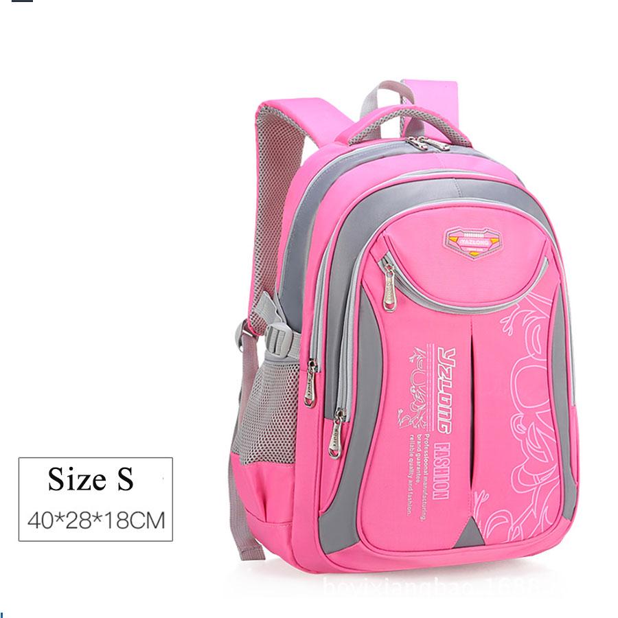 Kinder Schultaschen Teenager Sicherheit Reflektierender Rucksack für Jungen Mädchen Oxford Wasserdichte Schultasche S rosa
