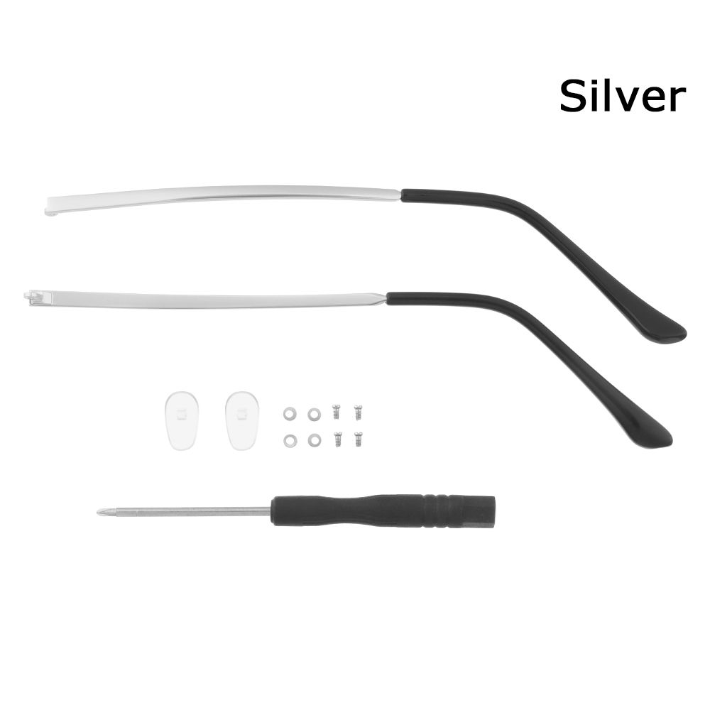 Universal Brillen Anti-Rutsch Brillen Arm Ersatz Bein Brillen Zubehör Brillengestell silber