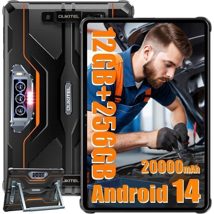 OUKITEL RT8 Touchscreen-Tablet 12GB+256GB 11 FHD+ 20000mAh 48MP Kamera Unzerbrechliches Tablet Android 14 Dual-SIM 4G/NFC Orange