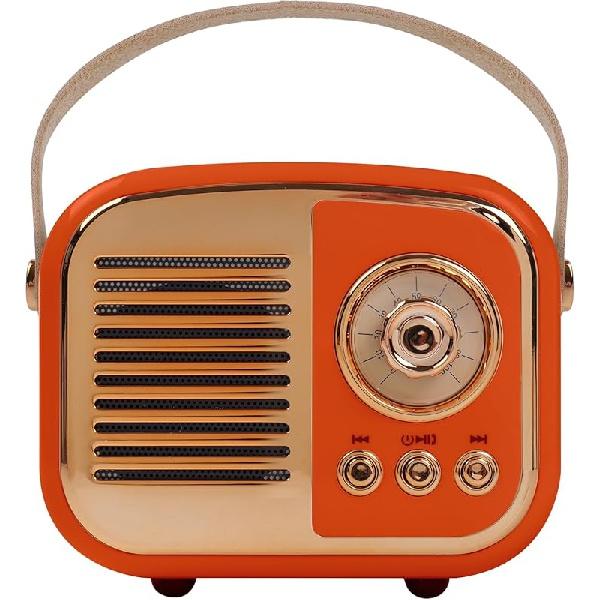 Retro-Bluetooth-Lautsprecher, kabelloser Vintage-Lautsprecher, tragbares Mini-Radio im altmodischen Stil, unterstützt TWS-Kopplung für iPhone und Android-Geräte