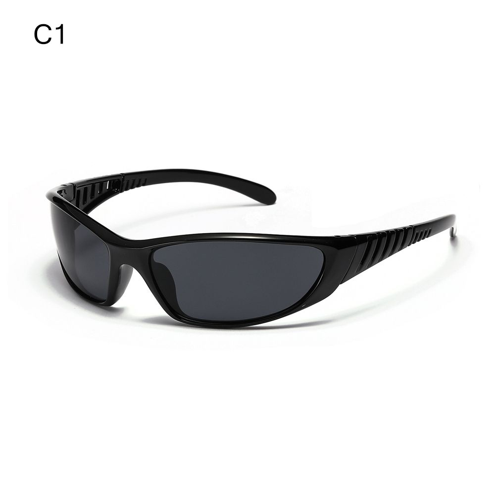 Frauen Männer Brille UV400 Punk Sonnenbrille Ästhetische Y2K Sonnenbrille Radfahren Sport Sonnenbrille C1