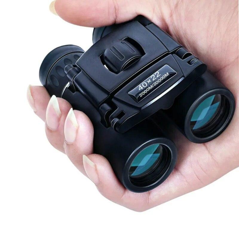 40x22 HD Leistungsstarkes Fernglas 2000M Long Range Folding Mini-Teleskop BAK4 FMC-Optik für die Jagd Sport Outdoor Camping Reisen GJ245-8 21 schwarz