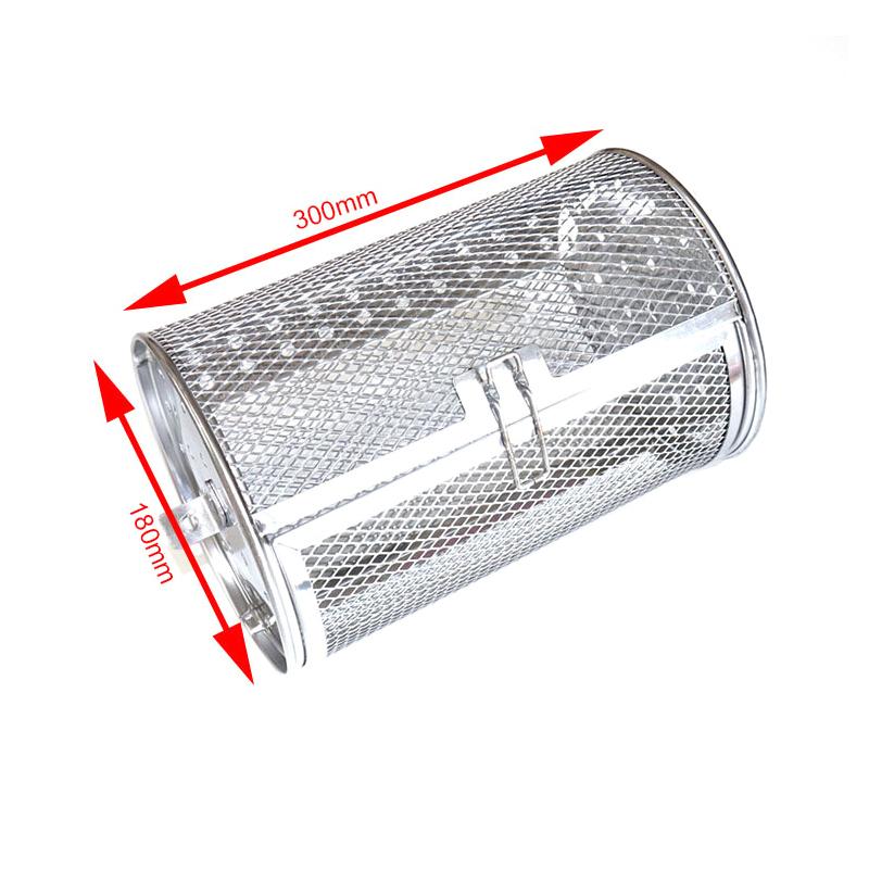 Edelstahl Grill Rotisserie Ofen Für Küche Braten Korb Kaffee Bean Gegrillte Käfig Trommel Rack Air Friteuse Zubehör Universal 180x300cm