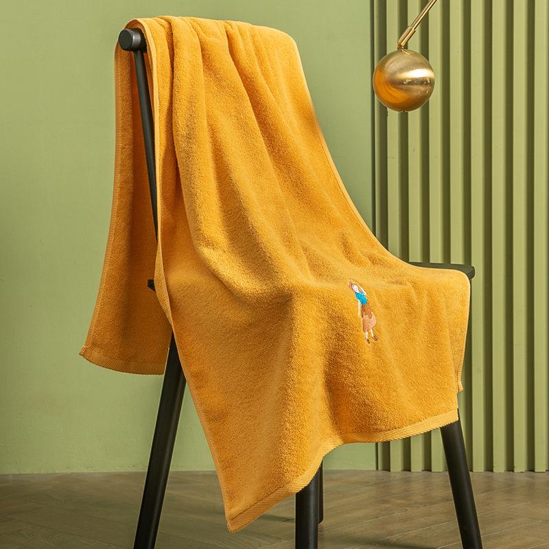 Avocado Badetuch Reine Baumwolle Saugfähig Haushalt Erwachsenen Badetuch Schönheitssalon Spezial Baumwolltuch Fusselt nicht 140x70cm&1pc
