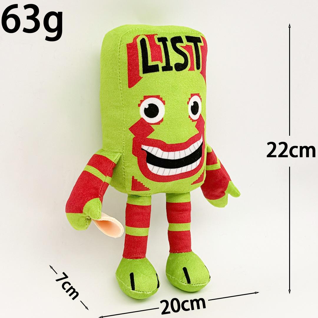 Spiel Steal A Brainrot Plüschtiere Lebkuchen 9 Job Mann Liste Brainrot Geflügelter Frageblock TV Mann Anime Puppe Kindergeschenk