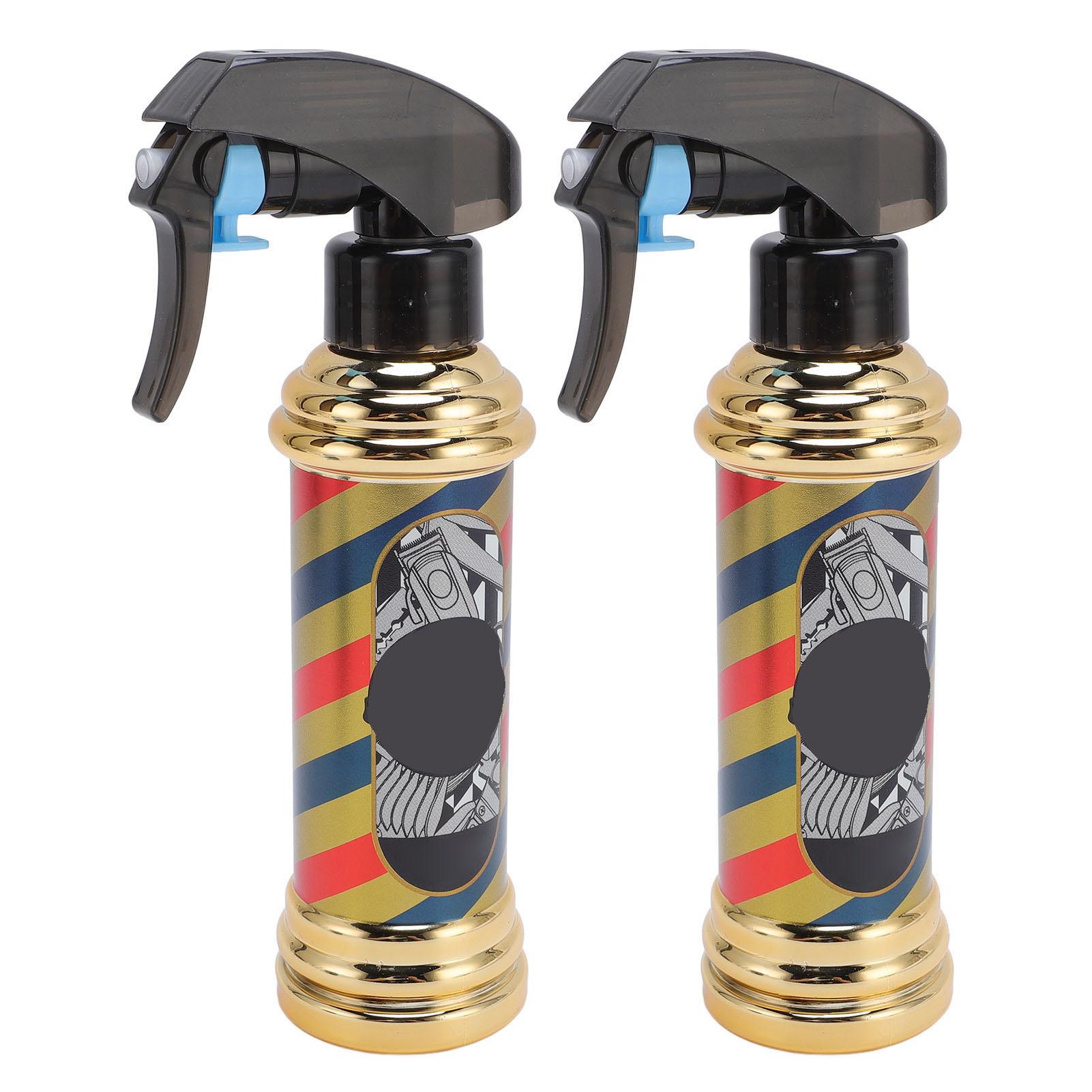 2 STÜCK Friseursprayflaschen Vintage Drehlicht-Optik Nachfüllbarer Feinsprüher für Friseurbedarf