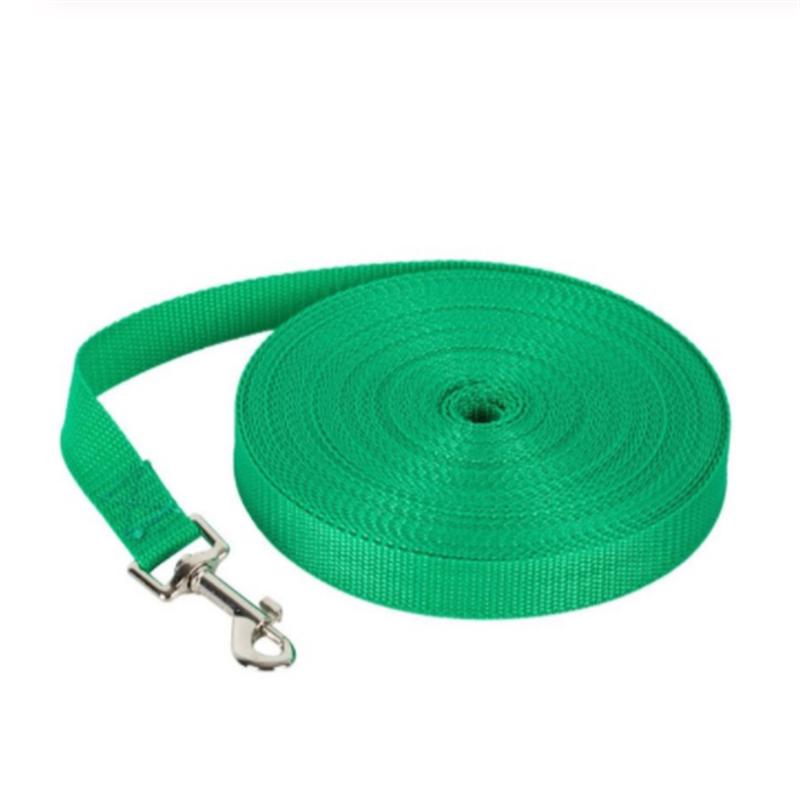 Haustier-Hundeleine, Nylonleine für kleine, mittelgroße Hunde, Katzen, Welpen, Spaziergänge, Laufleinen, Leine, Heimtierbedarf 3m grün