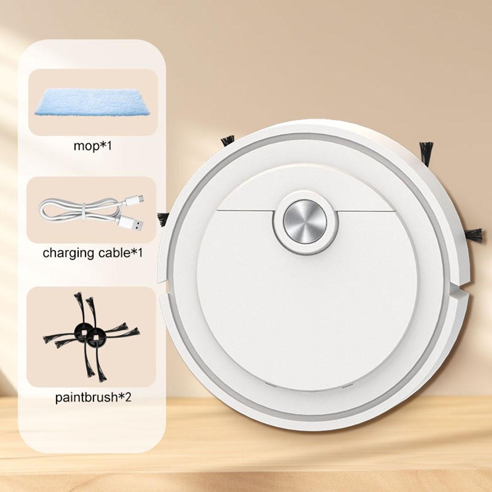 Smarte Maschine kehren saugen und wischen automatische Maschine Staubsauger weiß