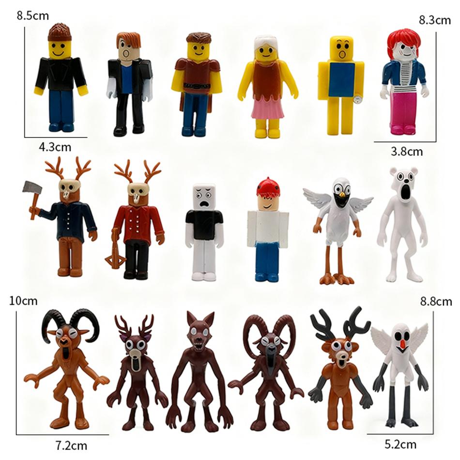 18 Stück/Set 99 Nächte im Wald Figuren Figuren Figur Eule Ziege Wolf Hirsch 99 Nächte im Wald Figur Plastik Spielzeug Geschenk