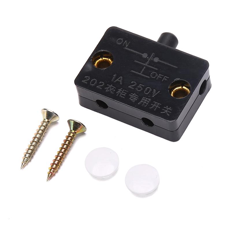 Schrank Schrank Licht Automatische Reset Schalter Hause Schrank Tür Control Schalter schwarz