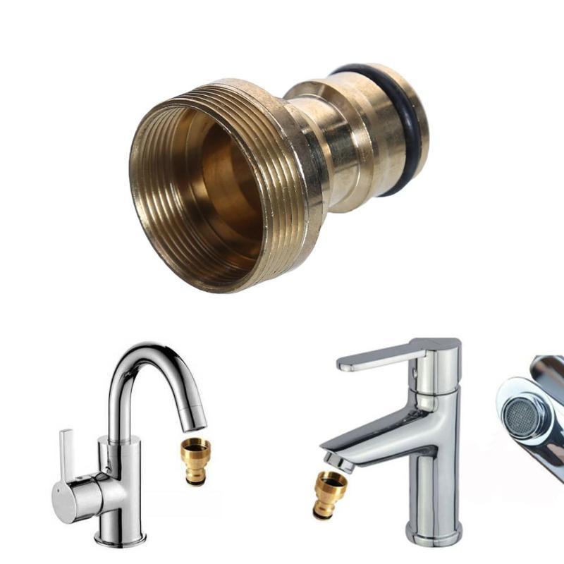 Universeller Küchenhahn-Anschluss, Mixer, Gartenschlauch-Adapter, Rohrverschraubung black