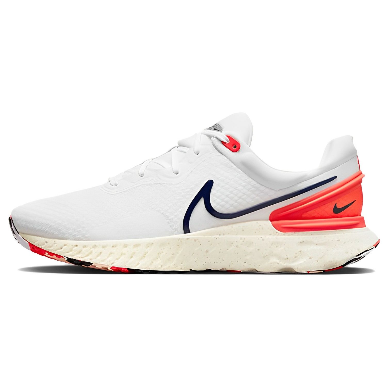 Nike React Miler 3 Weiß Leuchtendes Karmesinrot Obsidian Herren Sneaker Sail DD0490-103 43