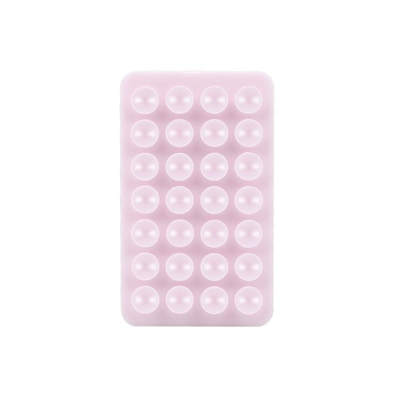 Silikon-Saugnapfhalterung für Handyhüllen, rutschfest, klebrig, für Mobiltelefone, starker Griffhalter für Selfies und Videos rosa