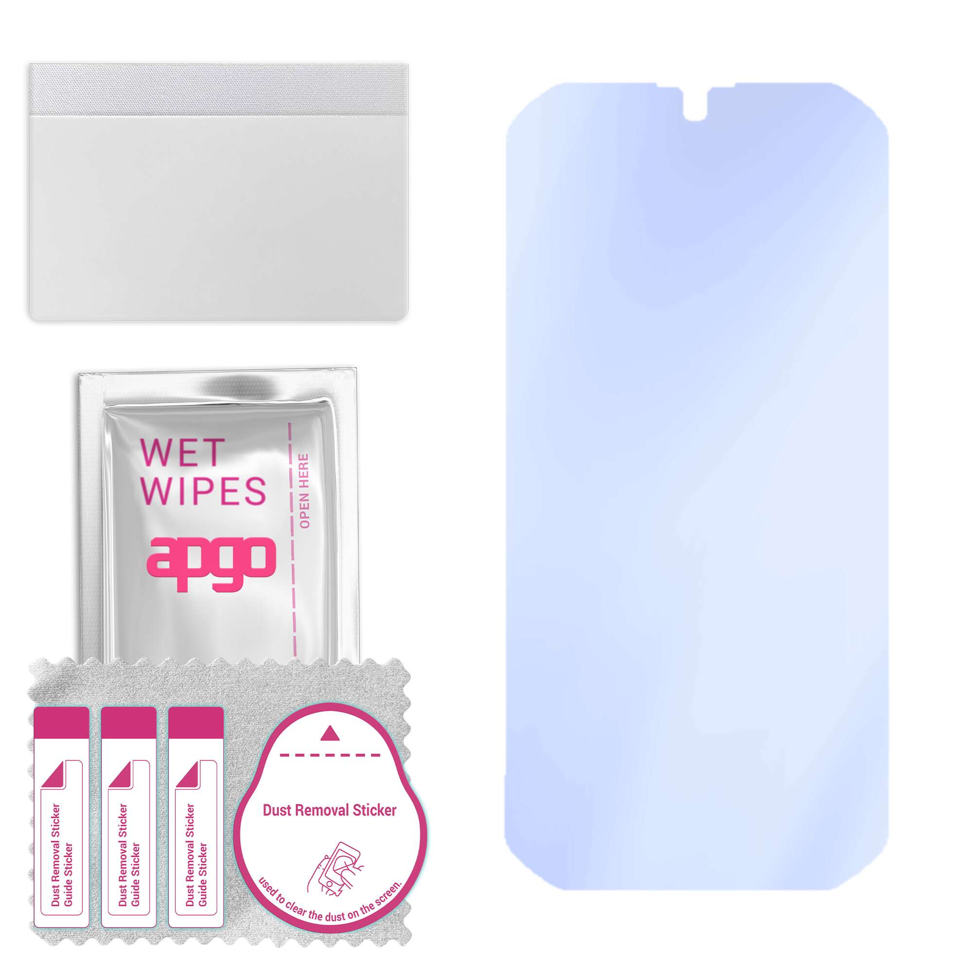 apgo Ultra-Clear 9H Hybrid protective glass compatible with Blackview BV9900, flexible nano glass, great replacement for tempered glass, scratch-resis