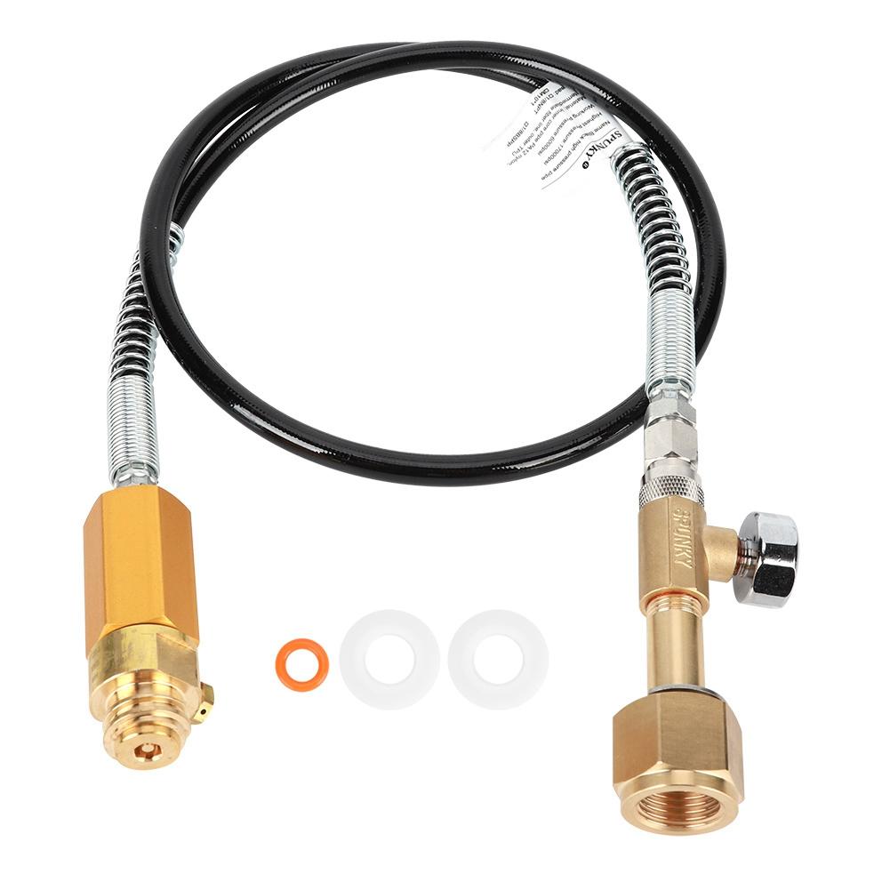 Schwarzer Hochdruck-Sodaschlauch mit 3000psi Meter Kit Zubehör CGA320 für SodaStream