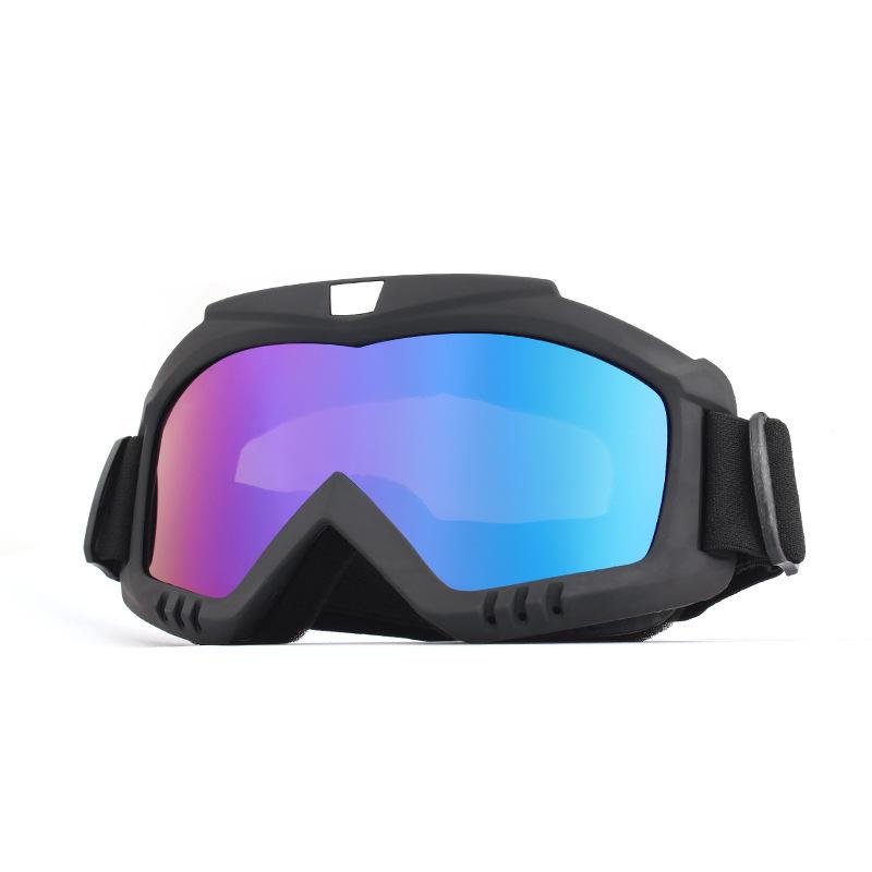 Motorrad-Schutzausrüstung, flexible Cross-Helm-Gesichtsmaske, Motocross-Brille, ATV, Dirt Bike, UTV-Brille, Ausrüstung, Brille, Skibrille blau