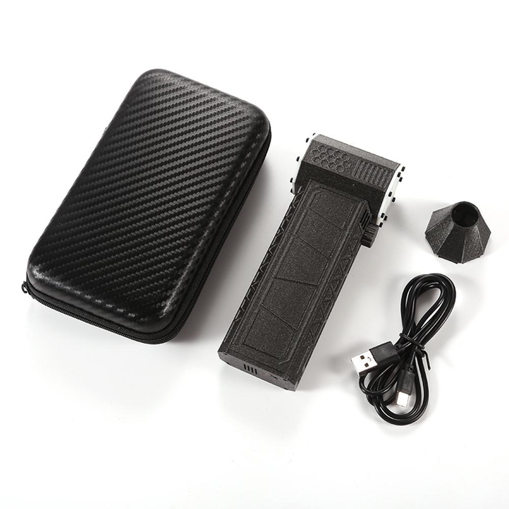 Outdoor Akku Handheld 110000RPM Ventilator Kompakter Hochleistungs-Haartrockner Tragbarer Camping Turbo-Ventilator schwarz