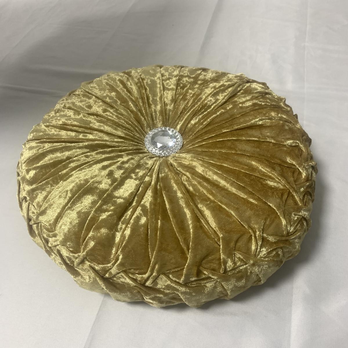 Plüsch-Zierkissen Nordisches Kürbis-Zierkissen mit Diamanten Uni Wohnzimmer Rad Runde Pfütze Fensterkissen Tatami 32x32cm