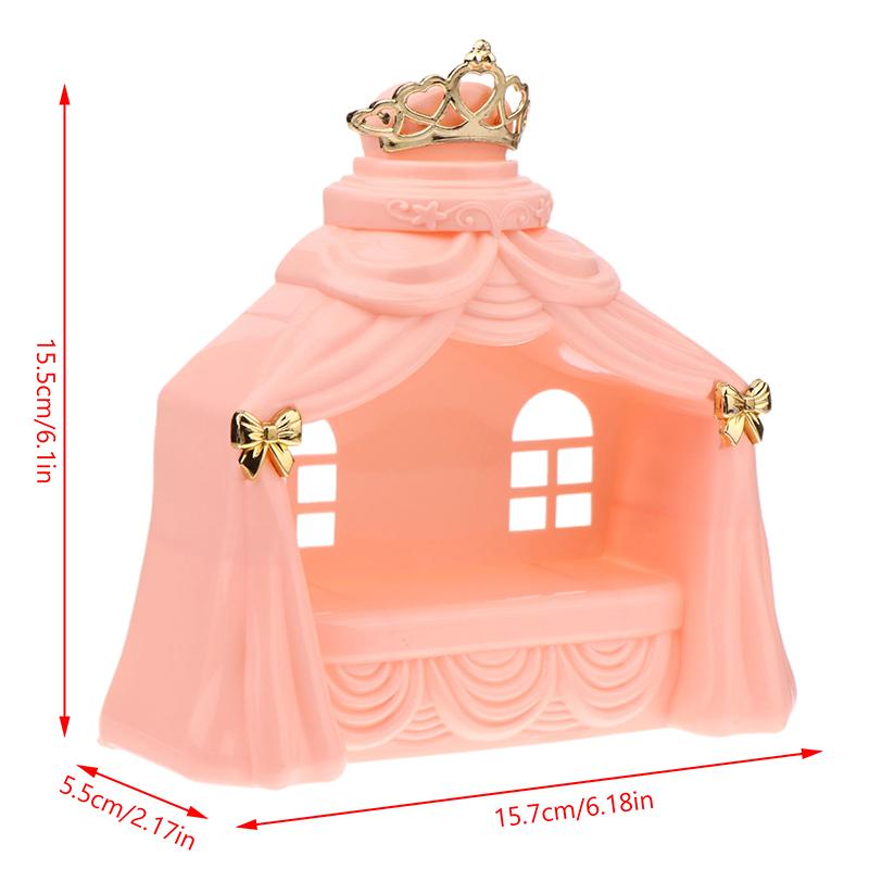 1/12 Puppenhaus Mini Prinzessinnenbett Schlafzimmermöbel entworfen für Puppenhaus Dekoration und Rollenspiel Spielzeug großartig für den täglichen Gebrauch