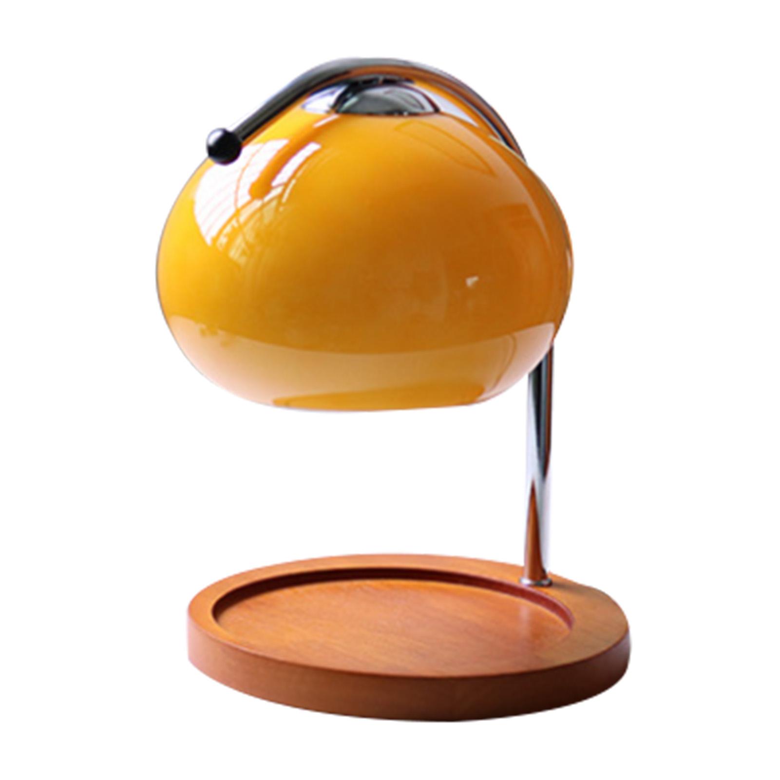 Aroma Wachs Schmelzen Lampe Retro Holz Lagerung Tablett Glas Kerze Wärmer Lampe Schlafzimmer Nacht Ambient orange