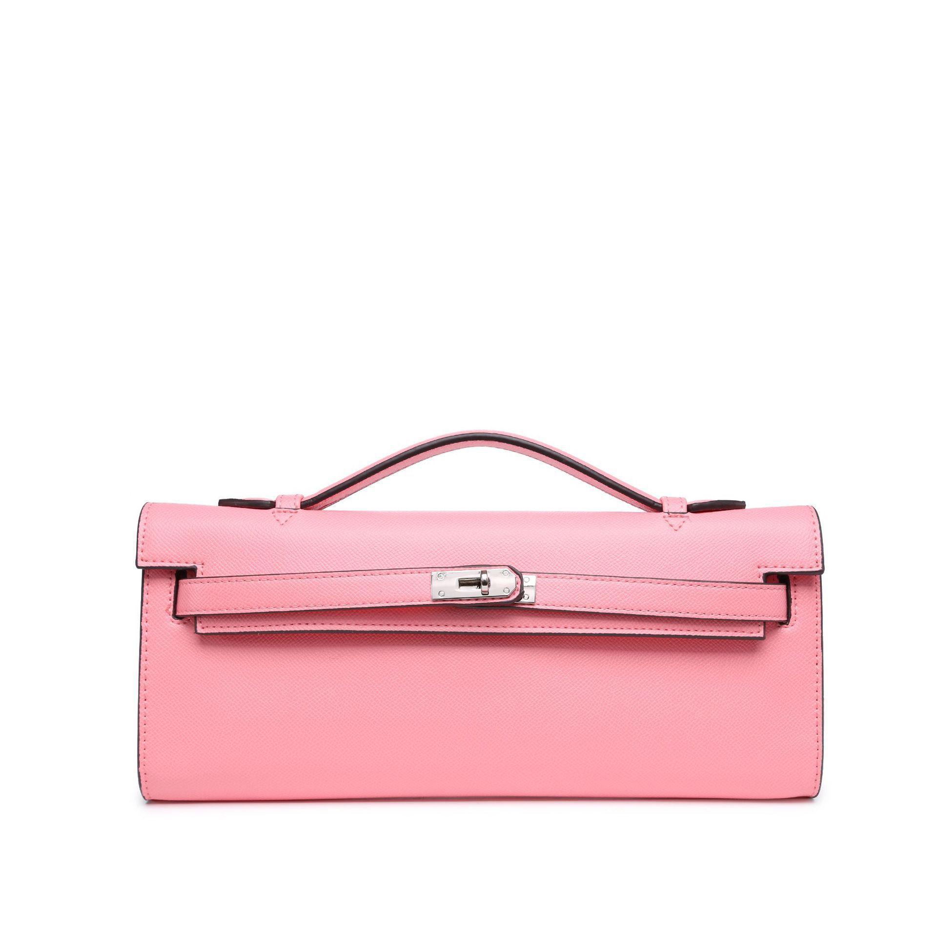 Beliebte Tasche Damen-Tasche neue Handflächenmuster Schulter tragbare Clutch-Tasche Handy-Tasche Trend 34*4*14cm pink