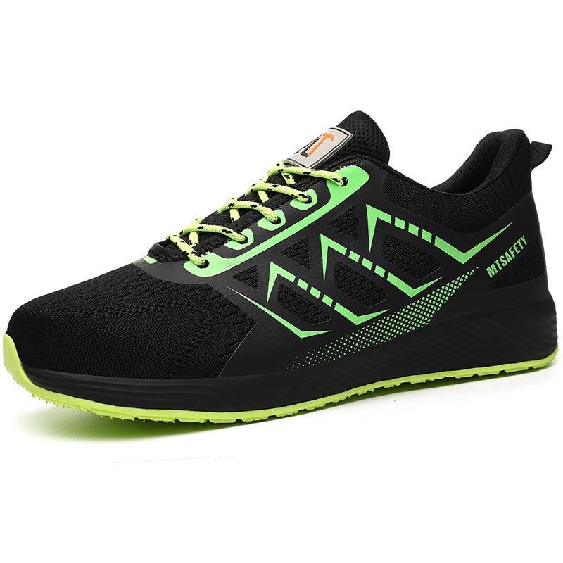 Atmungsaktive Arbeitsschuhe für Herren, Sport-Sicherheitsschuhe, leichte, pannensichere Arbeitsschuhe für Herren und Damen, Stahlkappenschuhe, Sicherheitsstiefel 44