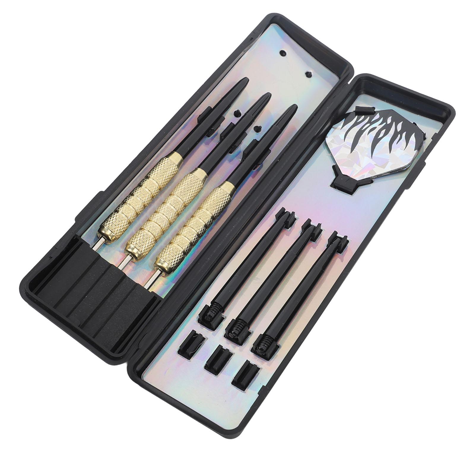 Steeldart-Set, Dartpfeile mit Metallspitze, professionelles Dartpfeil-Set aus Metall mit Aufbewahrungskoffer