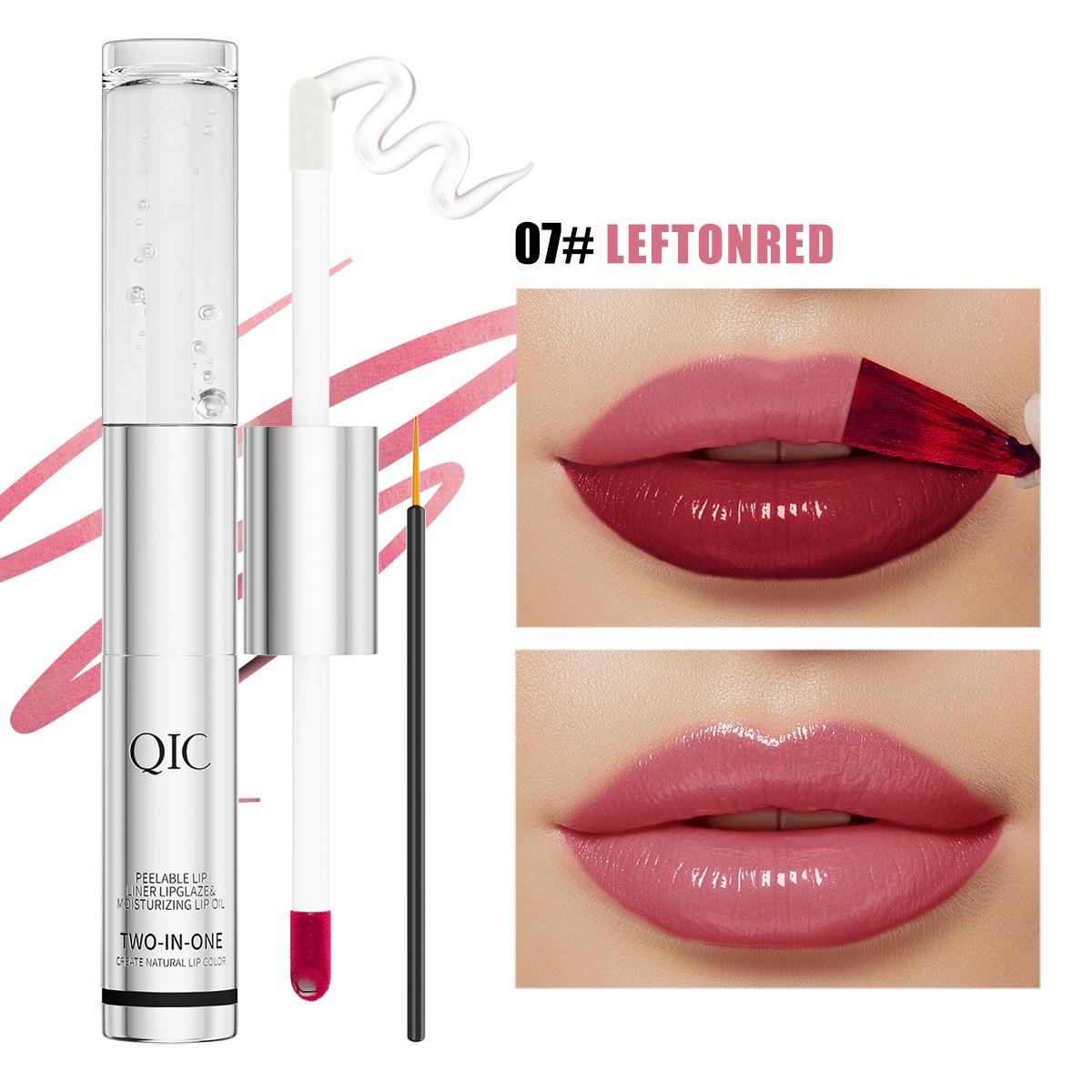 Wasserdichter Lipliner Abziehbarer Tattoo-Lipgloss Langanhaltender Matter Lip Tint Brauner Konturstift Abreißbarer Lippenfleck Kosmetik