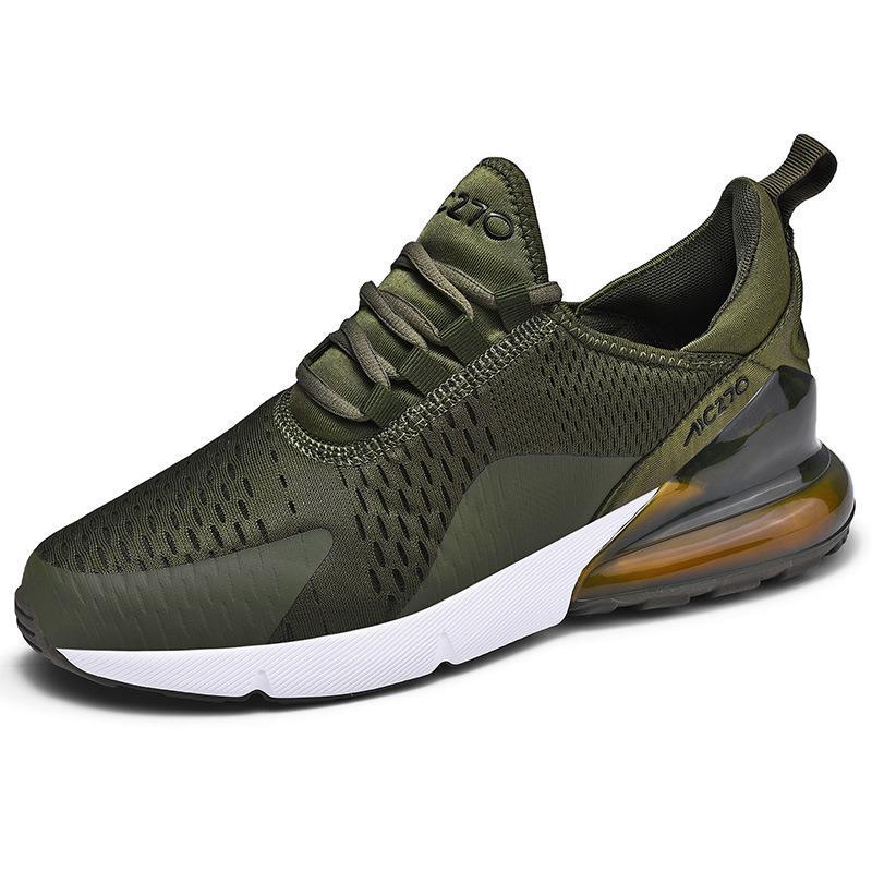 Paar 270MD Luftpolster-Sneaker, Fitness-Jogging, Gelegenheitsspaziergänge, Tennis-Laufschuhe, neue Herren- und Damen-Laufschuhe 36 grün