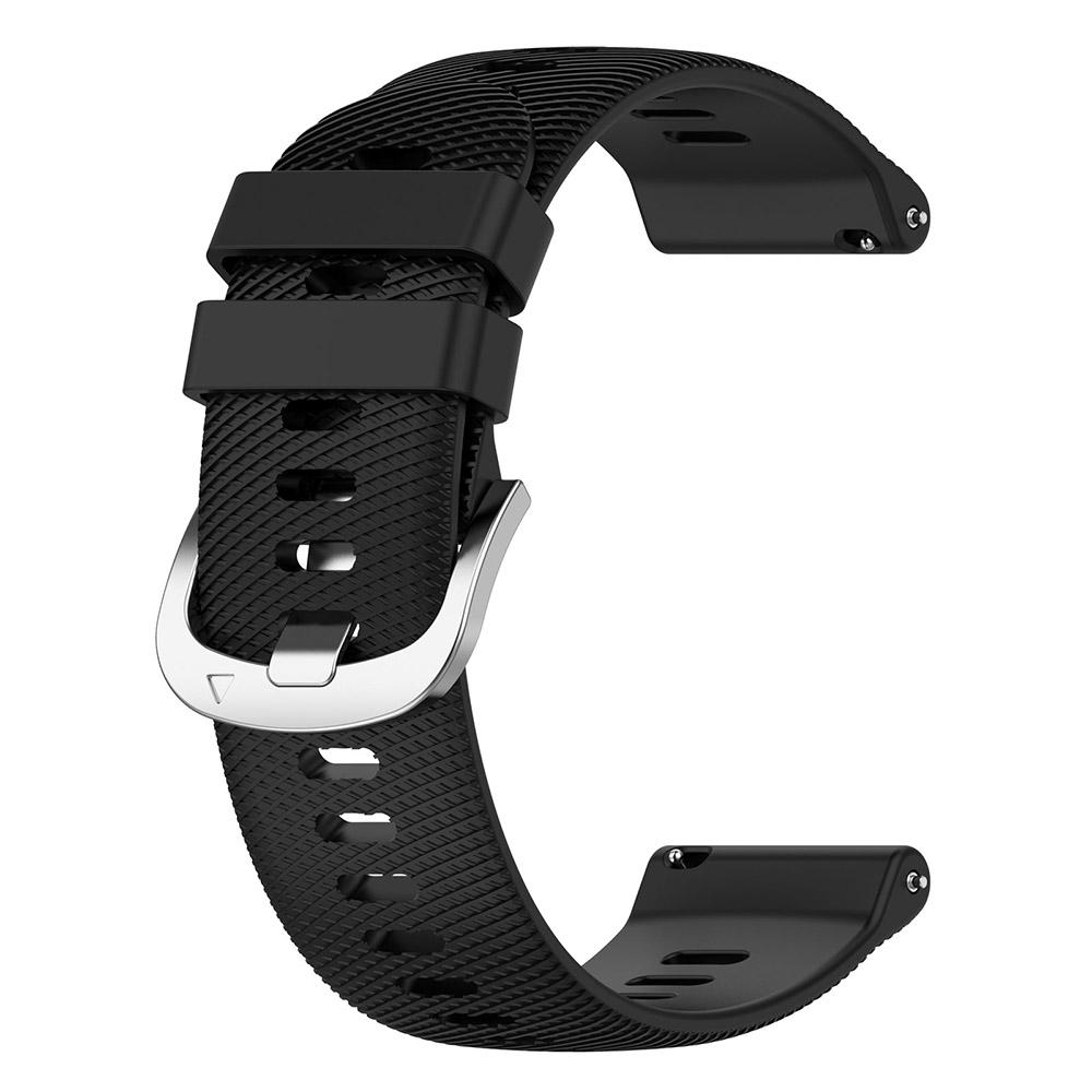 Silikonarmband für Garmin Forerunner 255 255S 265S 265 Smart Watch Band für Garmin Venu 2 2S Vivoactive 4 4S 22mm (Forerunner 255 265) schwarz
