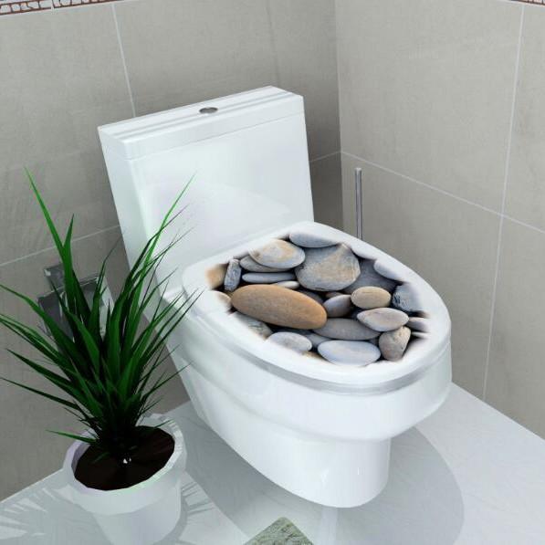 DIY Unterwasser Tier Muster Badezimmer Dekor 3D Toilettensitz Aufkleber PVC Kunst Tapete Abnehmbare Badezimmer Aufkleber Toilettenaufkleber 32*39CM