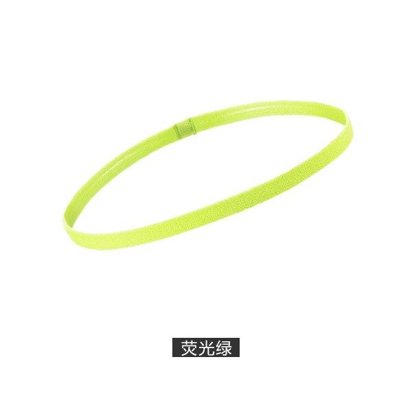 1PC Männer Frauen Sport Stirnband Silikon Anti-slip Elastische Yoga Haar Bands Verband Nicht-slip Outdoor Sport Schweißband sport Sicherheit fluoreszierende grün