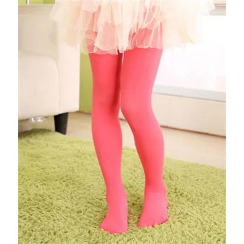 Mädchen Ballett Tanz Strumpfhose Kinder Eine dünne Sektion Mode Samt Strumpfhose Baby Einfarbig Schwarz Weiß Strümpfe M wassermelone roten
