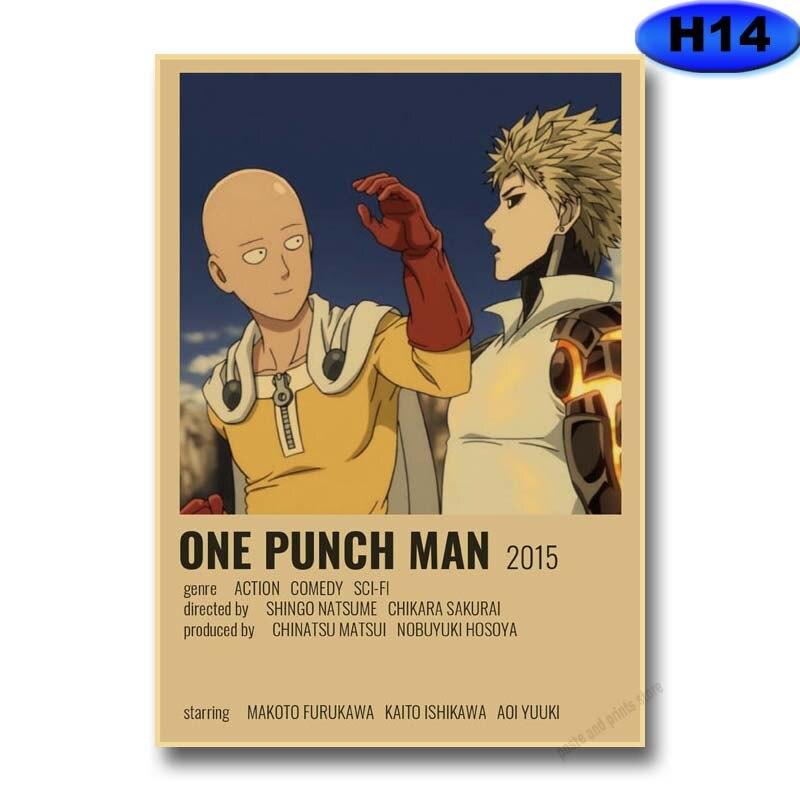 Retro klassisches Anime-Poster Attack on Titan Kraftpapier Poster Wandkunst Gemälde Bild für Zuhause, Zimmer, Bar, Café, Wanddekoration 42x30cm