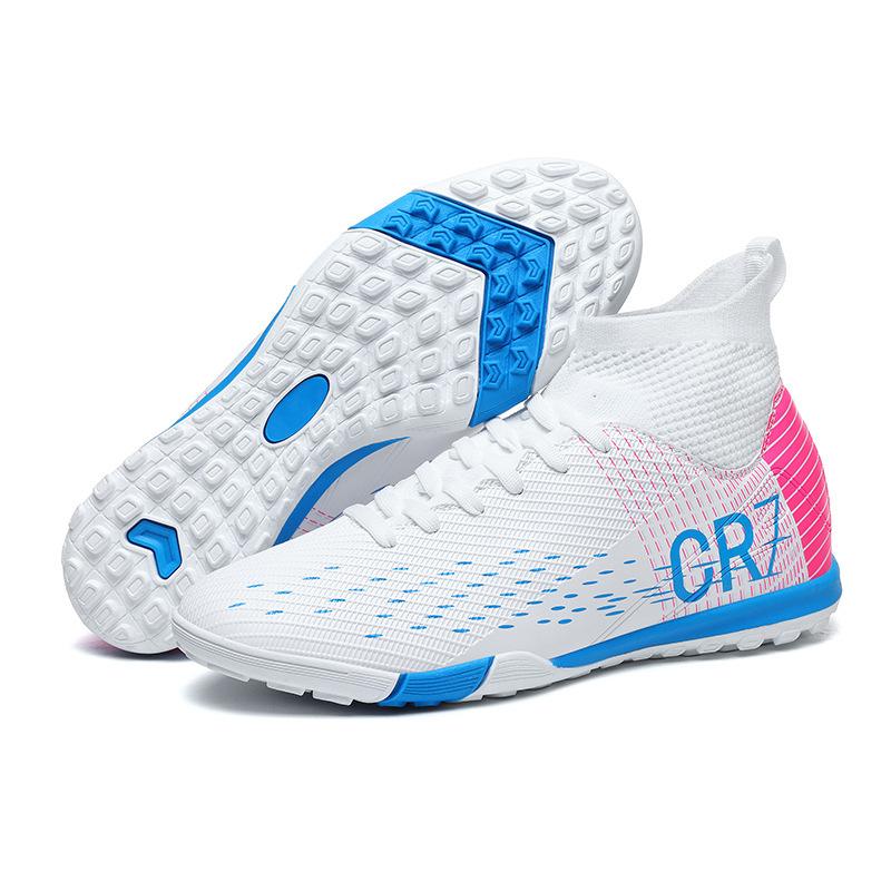 Hohe Cr7 Fußballschuhe Verschleißfeste Lange Nägel TPU Gebrochene Nägel Tr Fußballschuhe 42